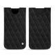 Pochette cuir Apple iPhone Xr - Negre poudro - Couture