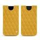 レザーケース Apple iPhone Xr - Jaune soulèu - Couture