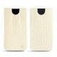 Funda de piel Apple iPhone Xr - Crocodile milk