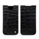 Lederschutzhülle Apple iPhone Xr - Crocodile nero