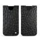 Capa em pele Apple iPhone Xr - Autruche nero