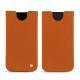 Pochette cuir Apple iPhone Xr - Orange vibrant