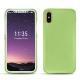 Custodia in pelle Apple iPhone X - Vert olive ( Nappa - Pantone 578U ) 