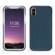 Capa em pele Apple iPhone X - Indigo ( Pantone 303U ) 