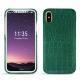 Lederschutzhülle Apple iPhone X - Crocodile pino