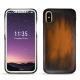 Coque cuir Apple iPhone X - Marron Patine