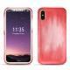 Custodia in pelle Apple iPhone X - Rose Patine