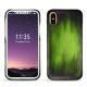 Apple iPhone X leather cover - Vert Patine