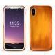 Lederschutzhülle Apple iPhone X - Orange Patine