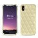 Custodia in pelle Apple iPhone X - Beige - Couture ( Nappa - Pantone 7502C ) 