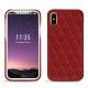 Apple iPhone X leather cover - Tomate - Couture ( Pantone 187C ) 