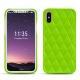 Capa em pele Apple iPhone X - Vert fluo - Couture