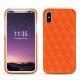 Lederschutzhülle Apple iPhone X - Orange fluo - Couture