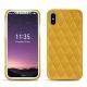 Funda de piel Apple iPhone X - Jaune soulèu - Couture