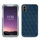 Lederschutzhülle Apple iPhone X - Blu mediterran - Couture