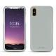 Capa em pele Apple iPhone X - Gris PU