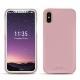 Apple iPhone X leather cover - Rose PU
