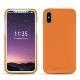 Funda de piel Apple iPhone X - Orange PU