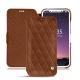 Housse cuir Apple iPhone X - Marron - Couture ( Nappa - Pantone 1615C ) 