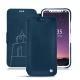 Apple iPhone X leather case - Blu mediterran