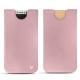 Apple iPhone X leather pouch - Rose ( Nappa - Pantone 2365C ) 