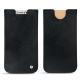 가죽 커버 Apple iPhone X - Dark vintage ( Roughtcut - Black#5256 ) 