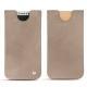 가죽 커버 Apple iPhone X - Taupe vintage ( Pantone 7530C ) 