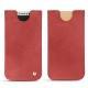 Capa em pele Apple iPhone X - Cerise vintage ( Pantone 185C ) 