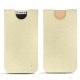 가죽 커버 Apple iPhone X - Ivoire ( Sleek P C12 - White ) 