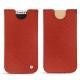 Pochette cuir Apple iPhone X - Papaye ( Pantone 180C ) 