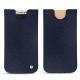 Apple iPhone X leather pouch - Cobalt ( Pantone 2766C ) 