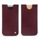 Custodia in pelle Apple iPhone X - Lie de vin ( Pantone 5115C ) 