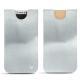 Apple iPhone X leather pouch - Platinium ( Pantone 877C ) 