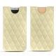 Apple iPhone X leather pouch - Beige - Couture ( Nappa - Pantone 7502C ) 