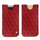 Funda de piel Apple iPhone X - Rouge - Couture ( Nappa - Pantone 199C ) 