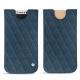 Apple iPhone X leather pouch - Indigo - Couture ( Pantone 303U ) 
