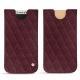 Custodia in pelle Apple iPhone X - Lie de vin - Couture ( Pantone 5115C ) 