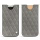 가죽 커버 Apple iPhone X - Acier vintage - Couture
