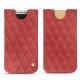 가죽 커버 Apple iPhone X - Cerise vintage - Couture