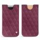 Lederschutzhülle Apple iPhone X - Prune vintage - Couture