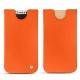 가죽 커버 Apple iPhone X - Orange fluo