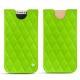 가죽 커버 Apple iPhone X - Vert fluo - Couture