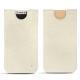 Capa em pele Apple iPhone X - Blanc escumo