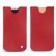 Pochette cuir Apple iPhone X - Rouge troupelenc