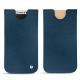 Pochette cuir Apple iPhone X - Blu mediterran