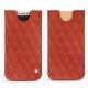Pochette cuir Apple iPhone X - Arange clouquié - Couture