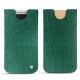 Apple iPhone X leather pouch - Crocodile pino