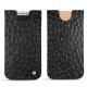 Funda de piel Apple iPhone X - Autruche nero