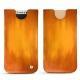 Pochette cuir Apple iPhone X - Orange Patine