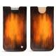 Funda de piel Apple iPhone X - Fauve Patine